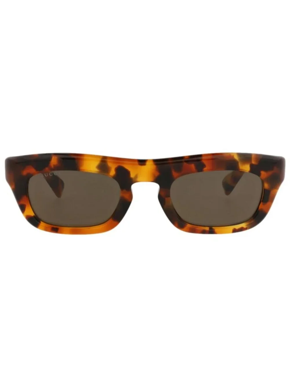 New Gucci Women's Sunglasses Square Rectangle Recycled Acetate Frame Mens Havana